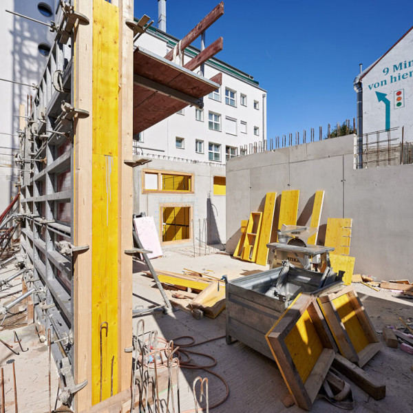 Wände im Erdgeschoss entstehen