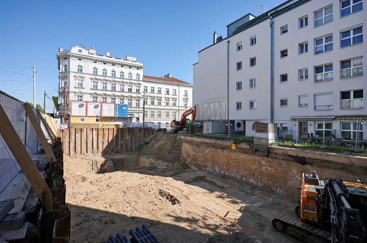 Kranplatzierung ausheben