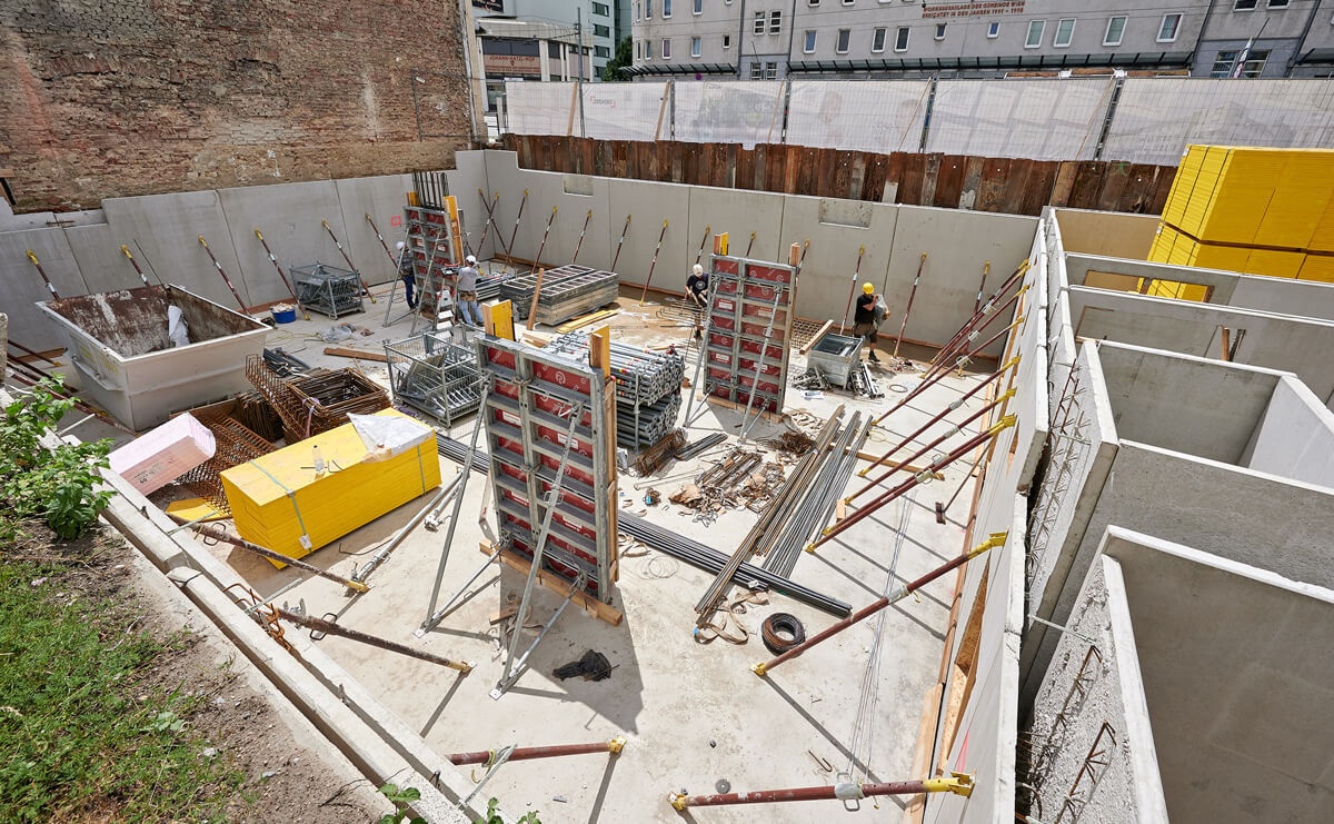 Kellergeschoss Parkfläche